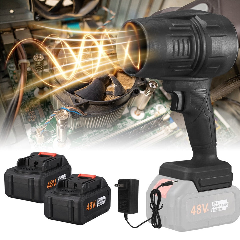 إعصار التنظيف 48V – جهاز واحد كينقّي الدار، الحديقة والسيارة بلا تعب ولا سلك