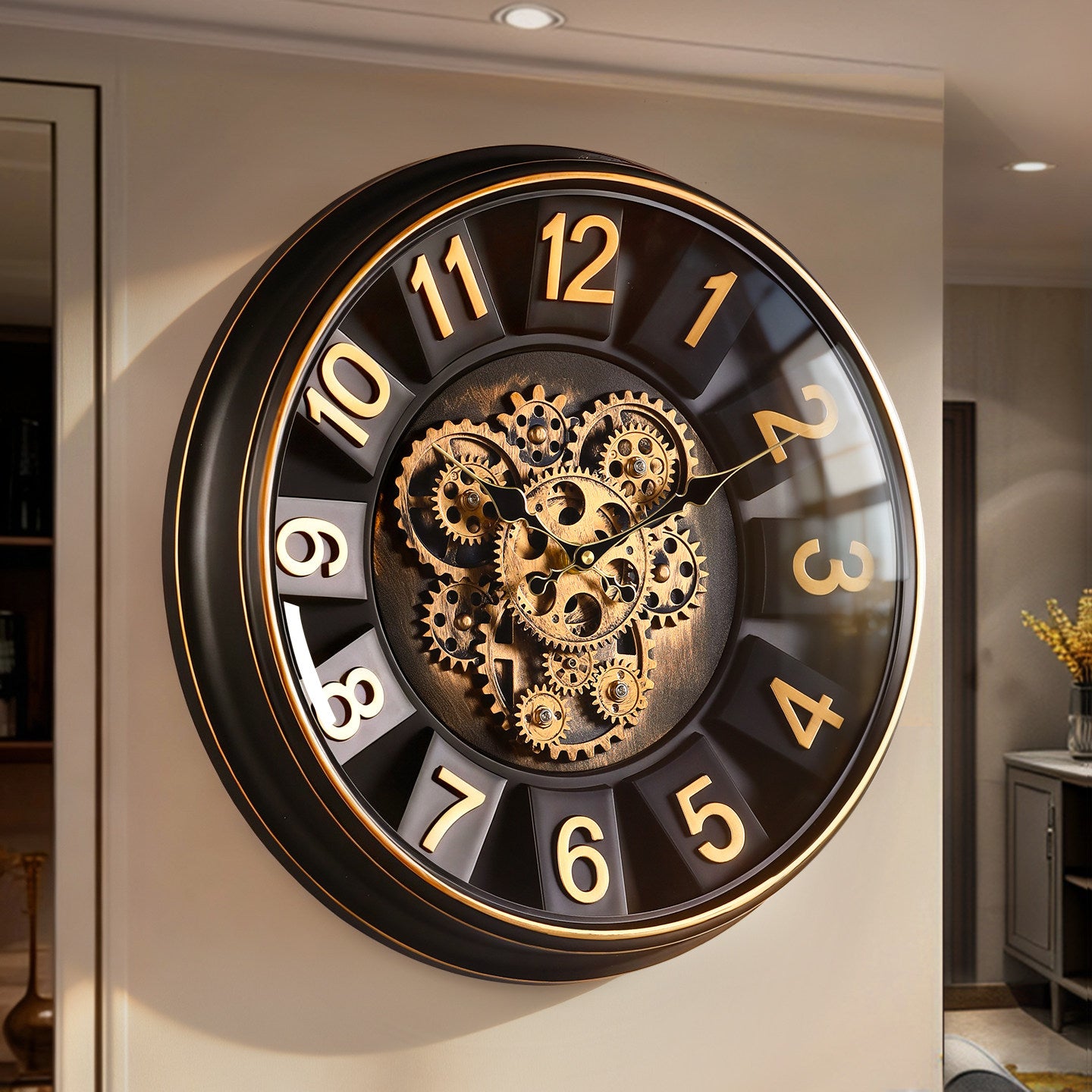 ساعة الحائط الميكانيكية الفاخرة